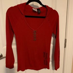 Harley Davidson Thermal Hoodie Stud Detail Size S